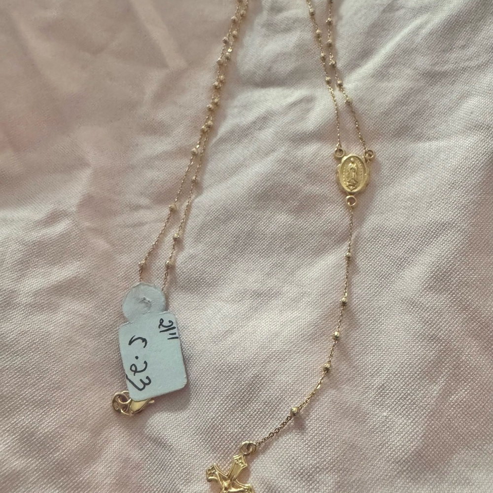 18KARAT Gold ROSARY NECKLACE - Picture 2 of 5
